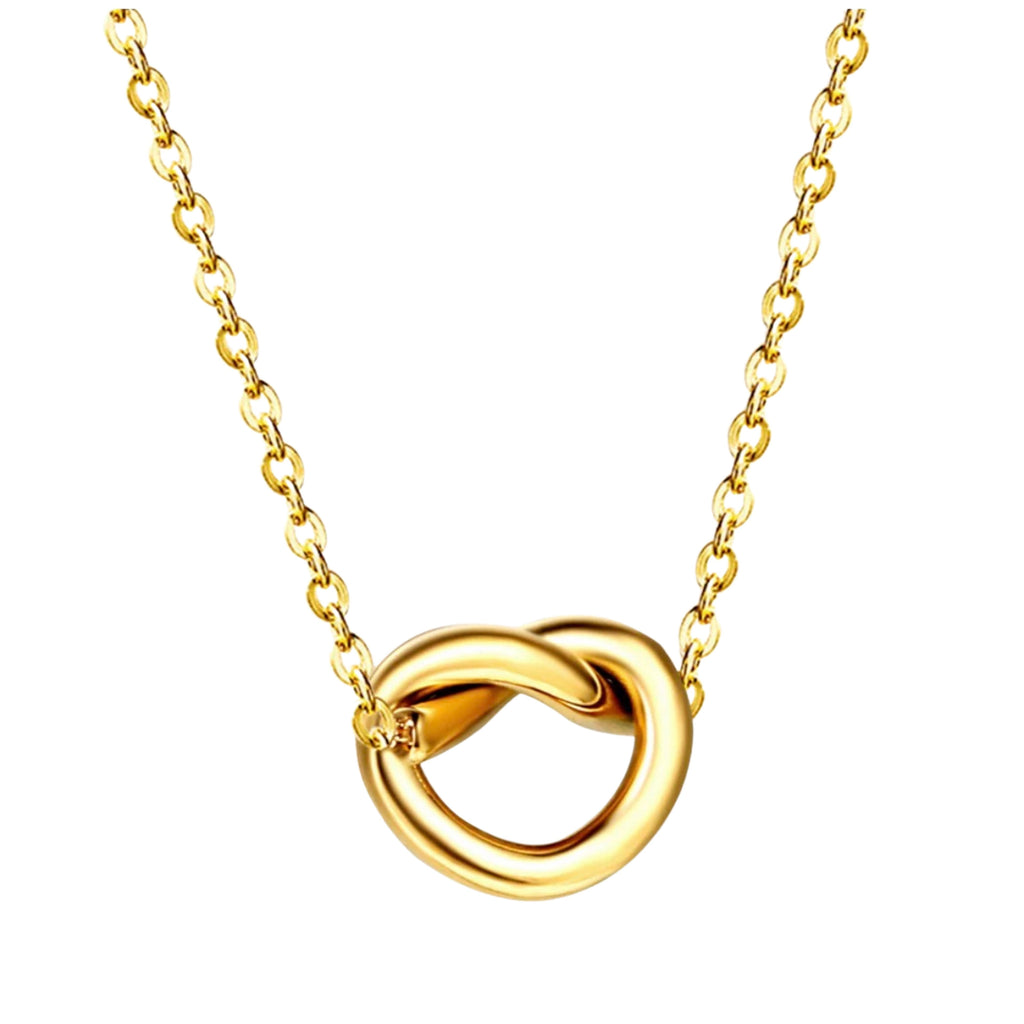 Love Knot Rope Clasp Pendant Necklace