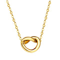 Love Knot Rope Clasp Pendant Necklace