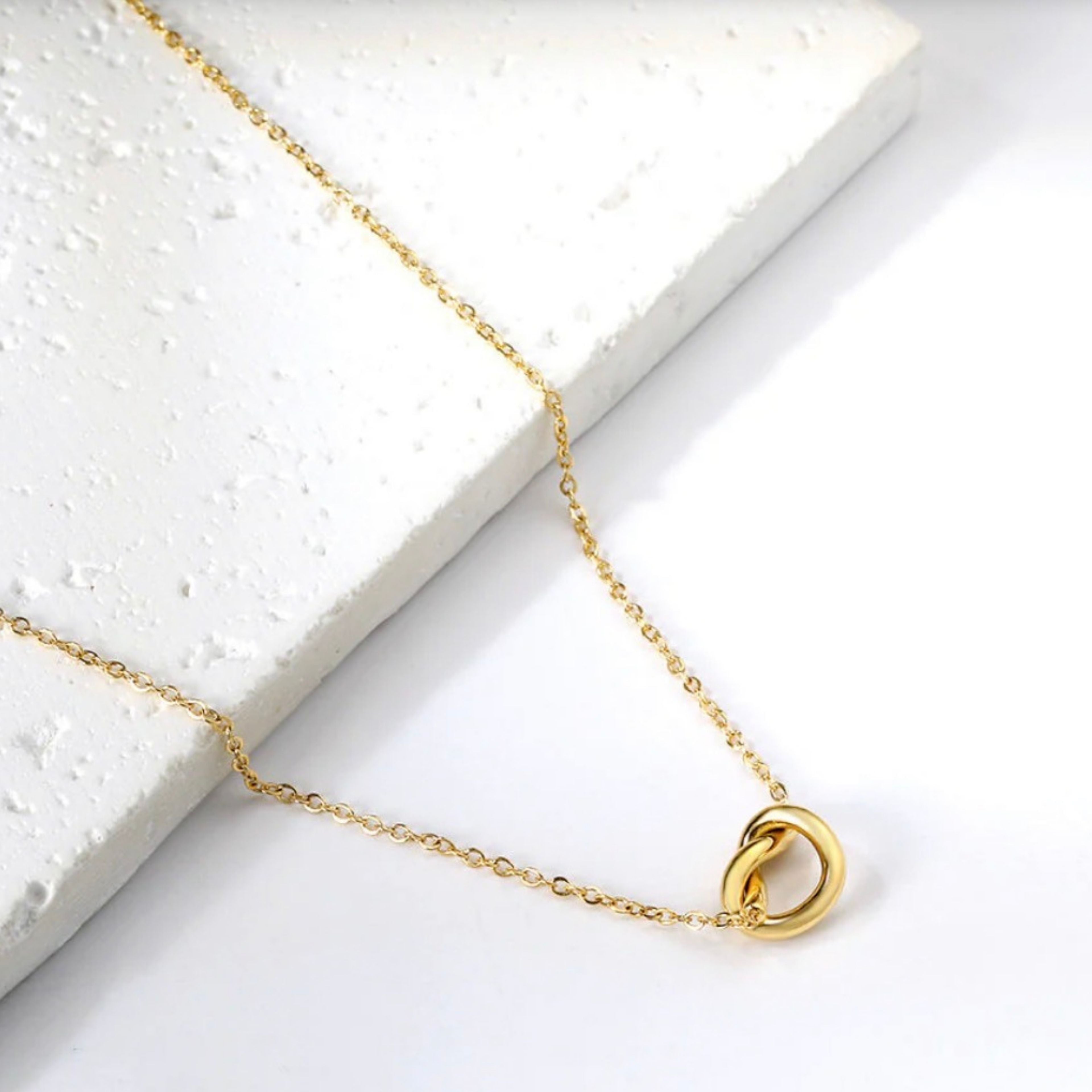 Love Knot Rope Clasp Pendant Necklace